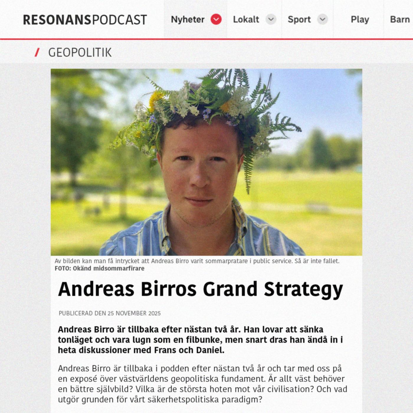 Avsnitt 155: Andreas Birros Grand Strategy