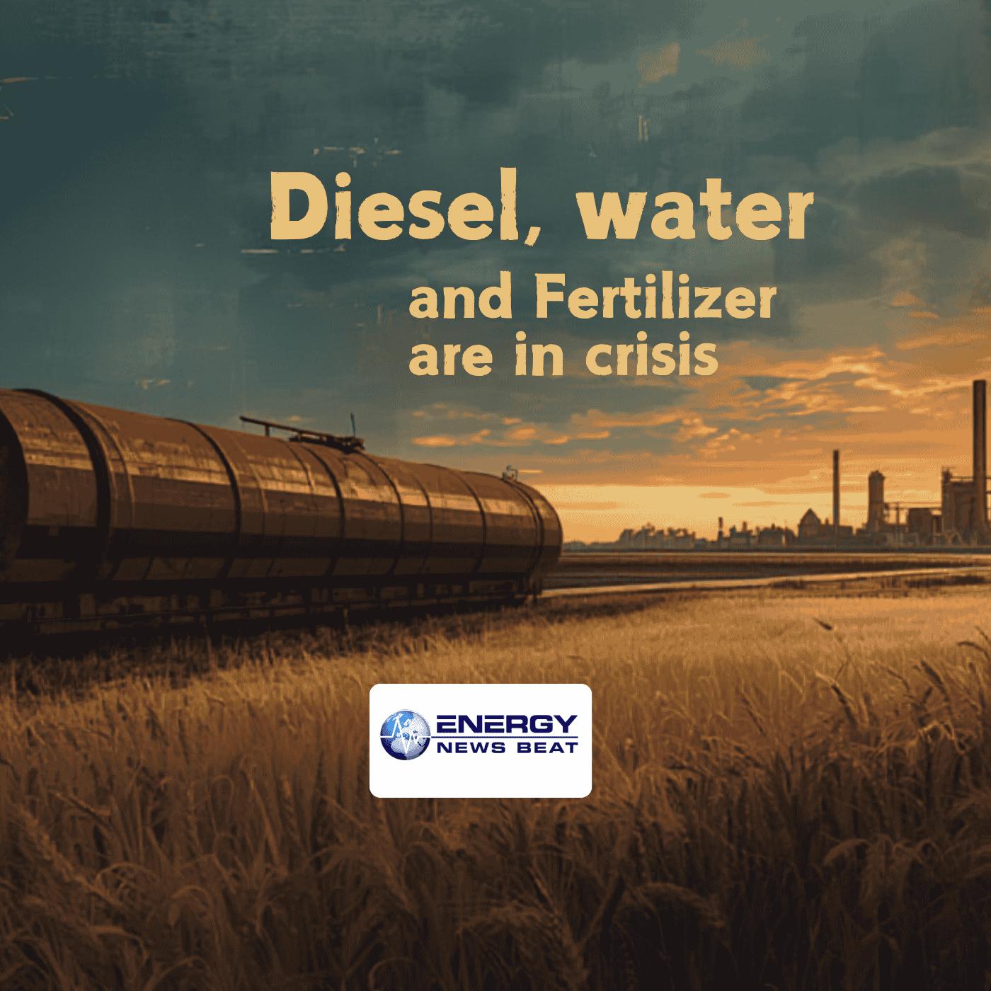 Diesel, gasoline, water, and fertilizer are critically impacted by the supply crunch in the Iran war. Diesel, gasoline, water, and fertilizer are critically impacted by the supply crunch in the Iran war.