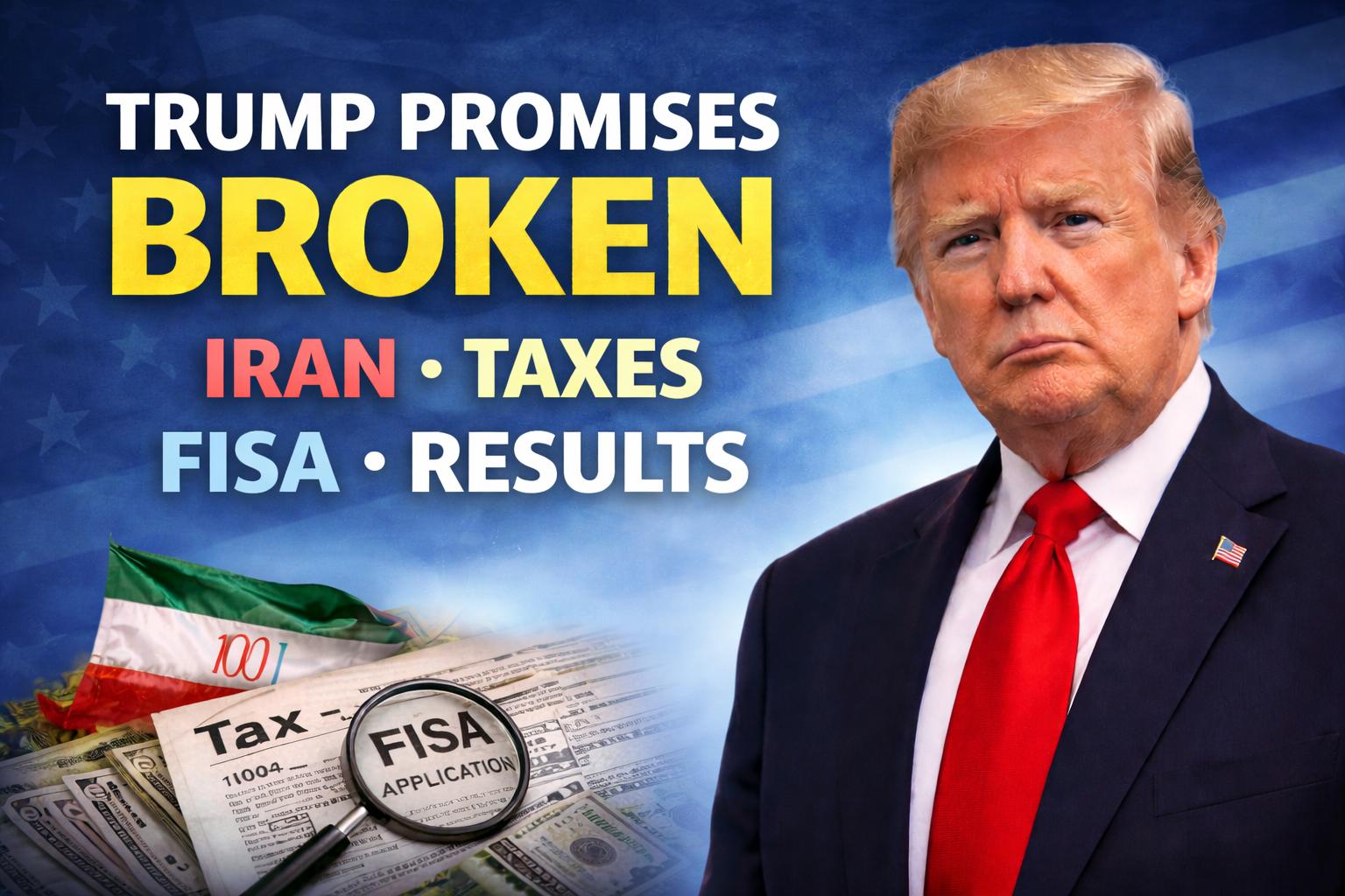 Trump's Broken Promises: Iran, Taxes, FISA & the Fruits of His Presidency | 04-16-26 episode artwork