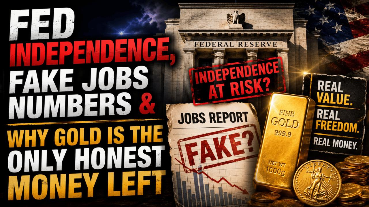 Fed Independence, Fake Jobs Numbers & Why Gold Is the Only Honest Money Left | 07-03-26 episode artwork