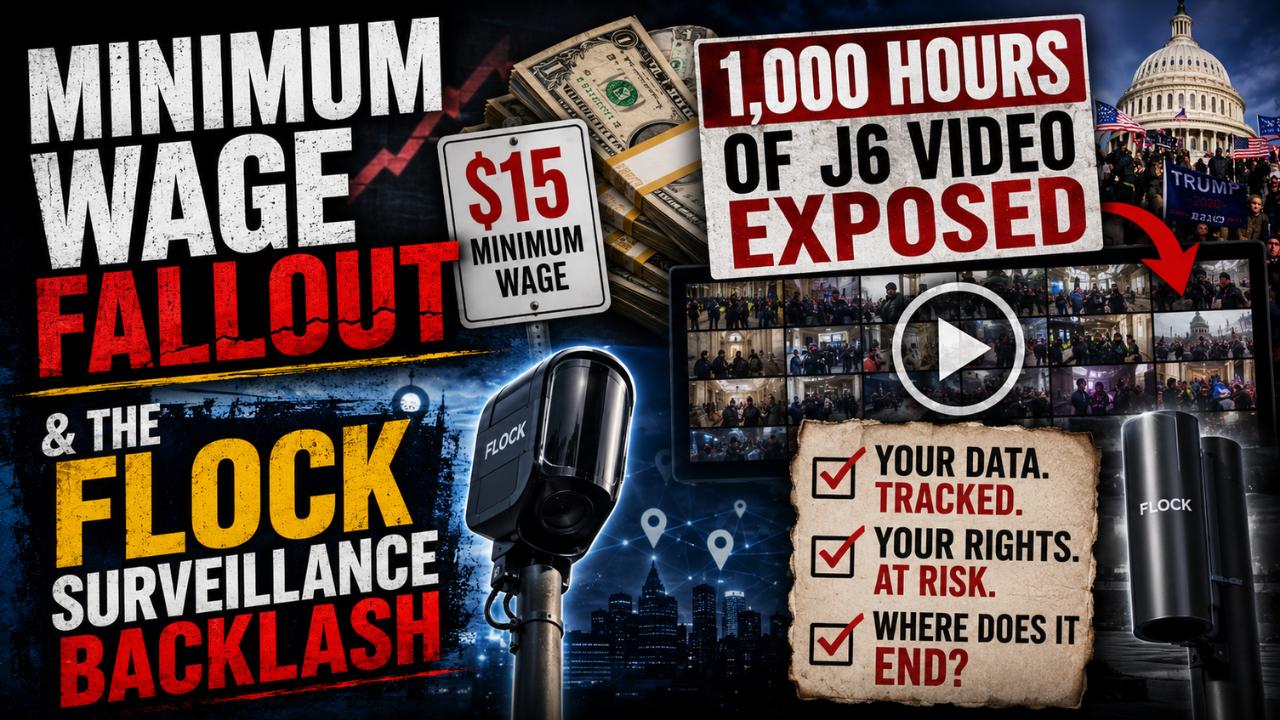 Minimum Wage Fallout, 1,000 Hours of J6 Video Exposed & the Flock Surveillance Backlash | 07-09-26 episode artwork
