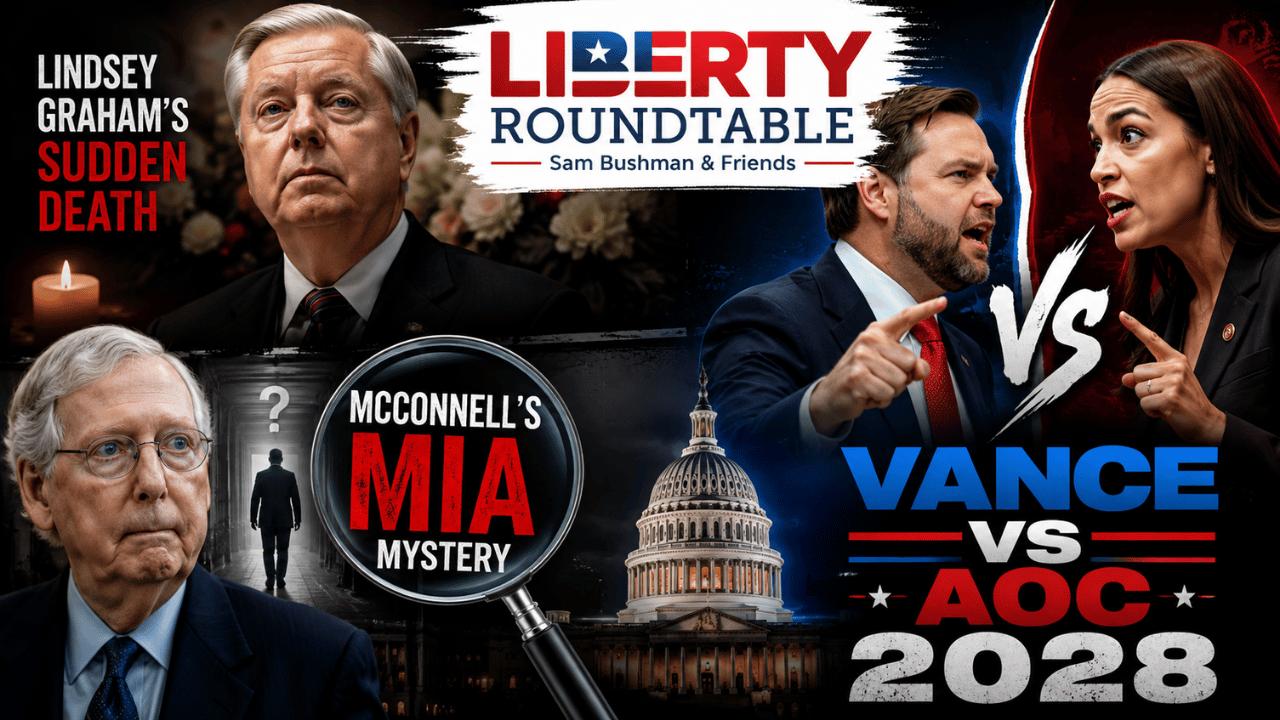 Lindsey Graham's Sudden Death, McConnell's MIA Mystery, and JD Vance vs AOC 2028 | 07-15-26 episode artwork
