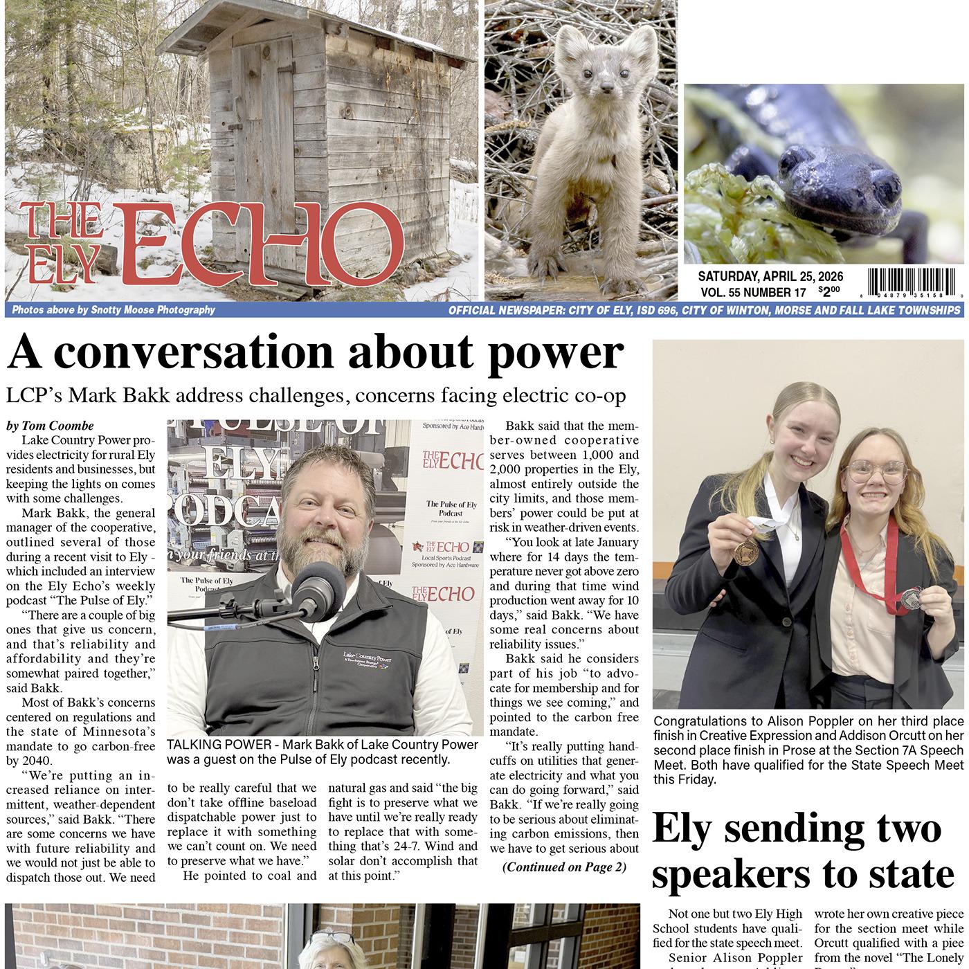 Pulse of Ely Podcast April 17, 2026 - Ely Echo's Annual Progress Edition