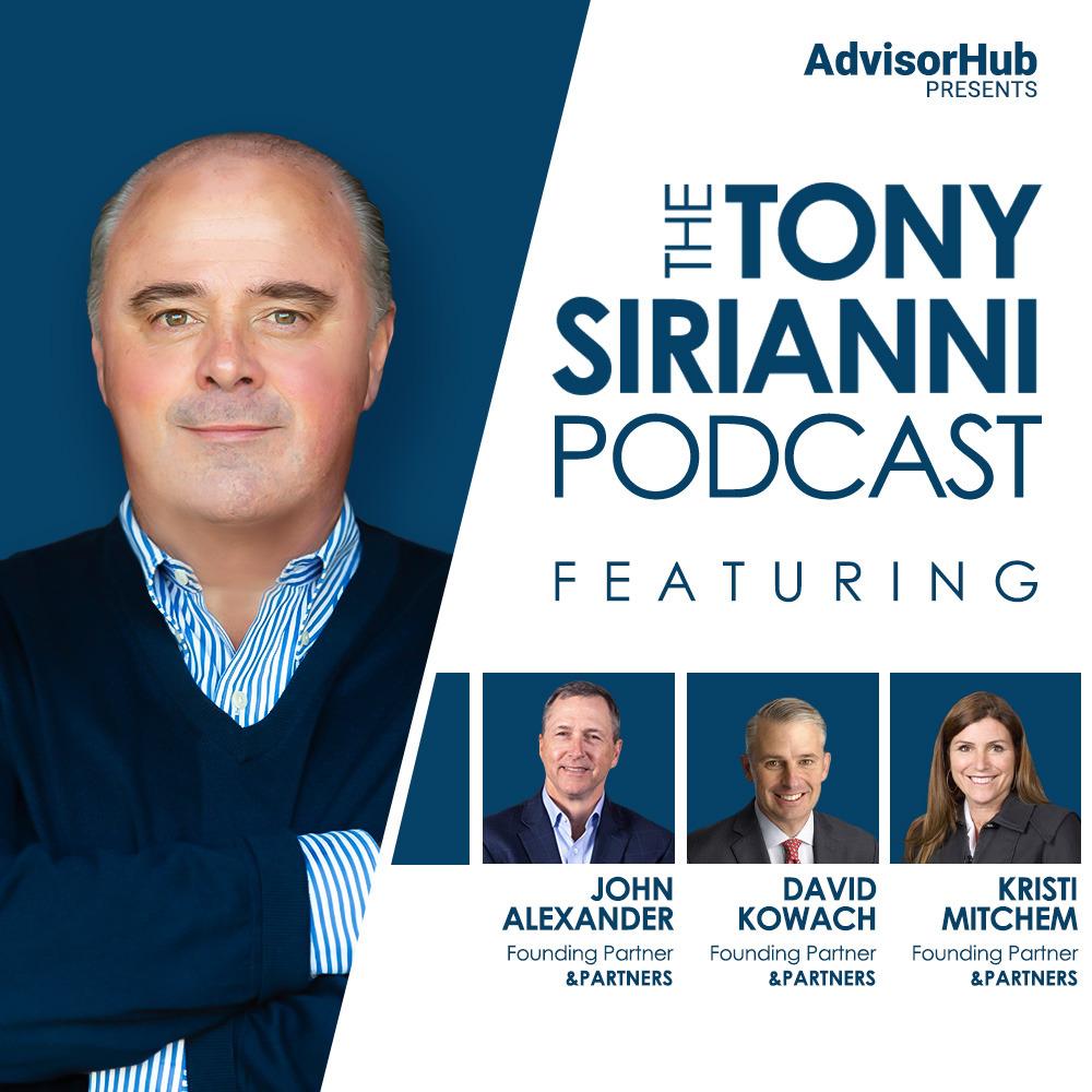 Tony Sirianni with &Partners’ Founding Partners David Kowach, Kristi Mitchem and John Alexander