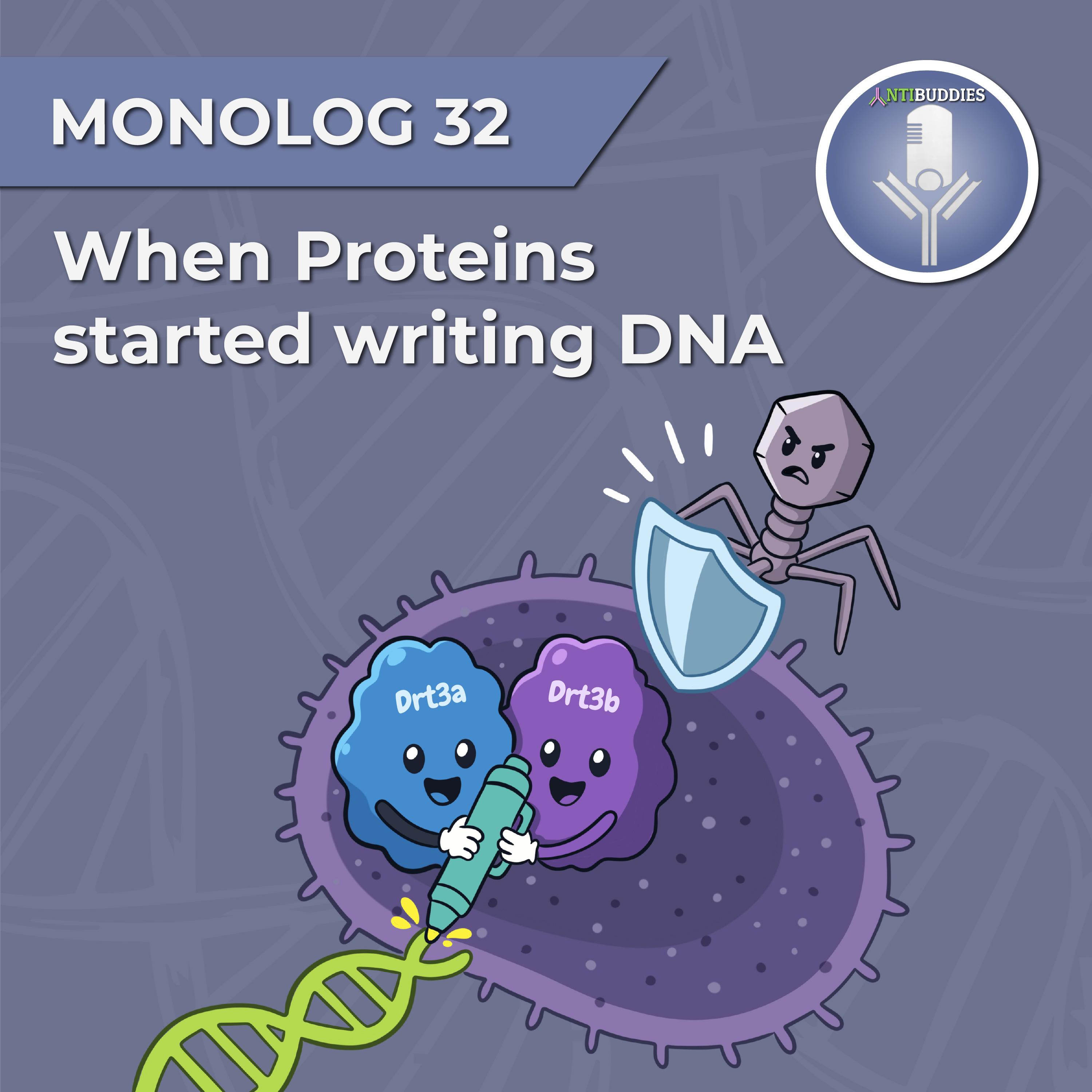 When Proteins started writing DNA episode artwork