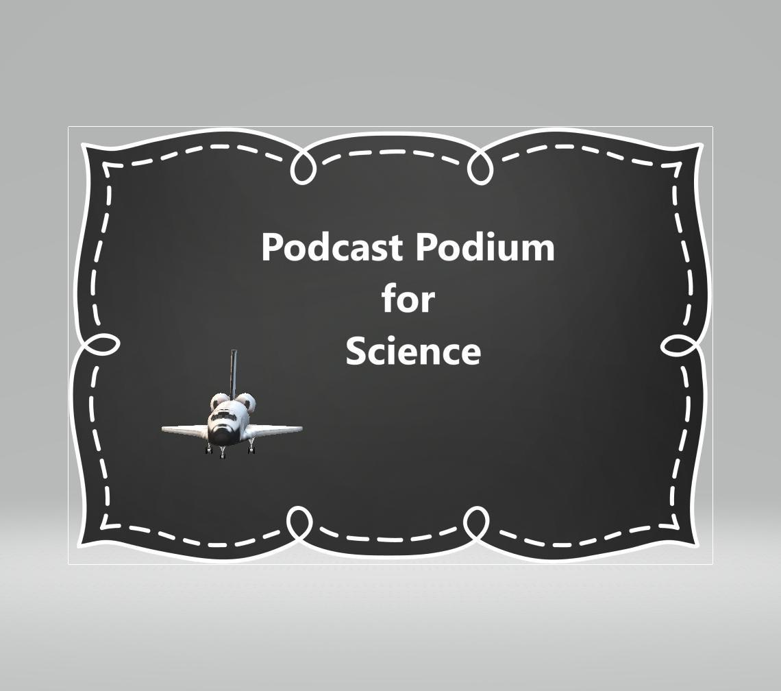 Podcast Podium for Science Fairs podcast artwork